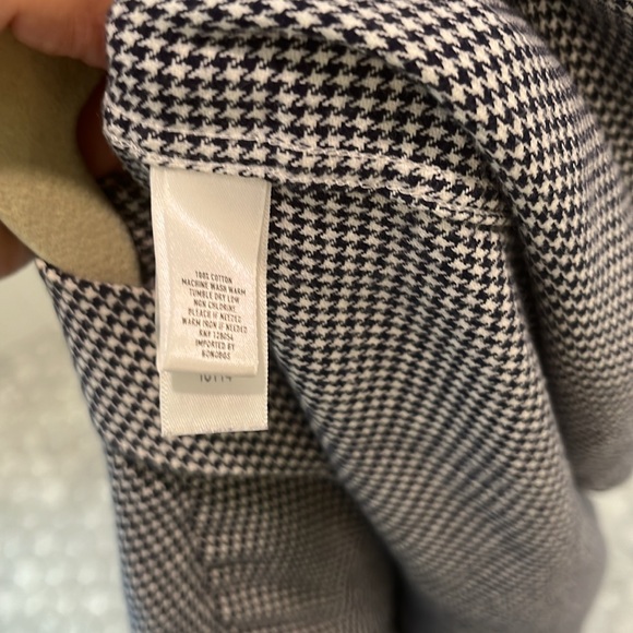 Bonobos unbutton down navy houndstooth check shirt Slim Fit M - Picture 6 of 6